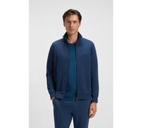 BOSS Veste en coton stretch avec passepoils et logo - Style Mix&Match Jacket Z, 50515307 bleu clair M