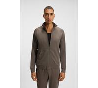 BOSS Veste en coton stretch avec passepoils et logo - Style Mix&Match Jacket Z, 50515307 Marron M