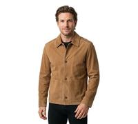 BOSS Veste boutonnée en daim avec intérieur à carreaux - Style C-Mandrian, 50563881 Brun chiné 50