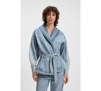 BOSS Veste en denim rigide bleu avec basque et ceinture - Style C_DNM JACKET PANELED, 50554678 bleu clair XL
