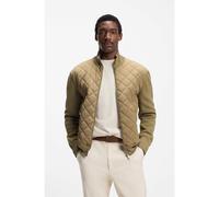 BOSS Veste en maille de laine avec devant matelassé - Style C-Ubon, 50555126 Beige S