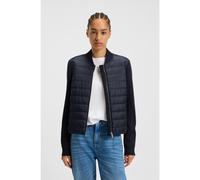BOSS Veste en maille matelassée sur le devant - Style Pidina, 50543236 Bleu foncé 38