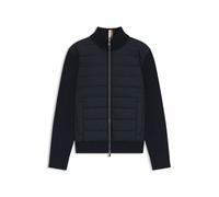BOSS Veste en matières mélangées avec devant matelassé - Style H-Hernesto, 50549991 Bleu foncé XL