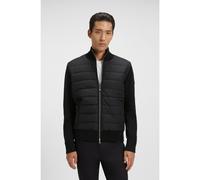 BOSS Veste en matières mélangées avec devant matelassé - Style H-Hernesto, 50549991 Noir S