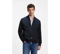 BOSS Veste hybride en maille de coton avec col bomber - Style C-Levaio, 50565508 Bleu foncé M