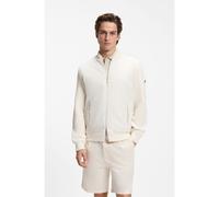 BOSS Veste hybride en maille de coton avec col bomber - Style C-Levaio, 50565508 Naturel S