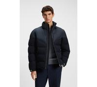 BOSS Veste imperméable en flanelle brossée - Style H-Clanello1, 50548810 Bleu foncé 48