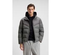 BOSS Veste imperméable en flanelle brossée - Style H-Clanello1, 50548810 Gris 48