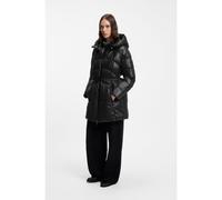 BOSS Veste longueur genou à capuche avec ceinture amovible - Style Pepula, 50567452 Noir 40