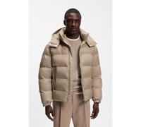 BOSS Veste matelassée déperlante avec jacquard à micro-monogrammes - Style H-Corbinian-264, 50565112 Brun chiné 46