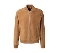 BOSS Veste Regular en cuir suédé - Style H-Muller, 50543213 Marron 48