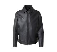BOSS Veste Regular en cuir nappa - Style Jogear, 50552141 Noir 50