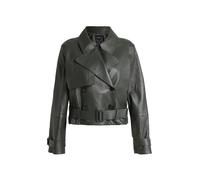 BOSS Veste en cuir SATELA1 vert foncé | 38