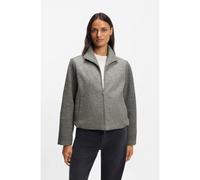 BOSS Veste Modern en laine vierge bouillie - Style Jundalini, 50557391 Gris 38