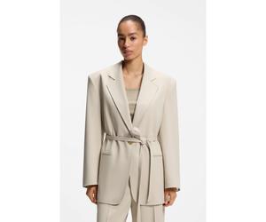 BOSS Veste Oversize avec ceinture - Style C_Jalara, 50553592 Beige clair 44