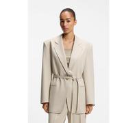 BOSS Veste Oversize avec ceinture - Style C_Jalara, 50553592 Beige clair 46
