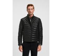 BOSS Veste Regular en cuir nappa avec matelassage mélangé - Style JONN_IN, 50556556 Noir 46