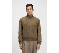 BOSS Veste Regular en cuir suédé - Style H-Muller, 50543213 Marron 56