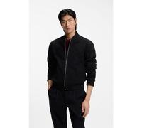 BOSS Veste Regular en cuir suédé - Style H-Muller, 50543213 Noir 56