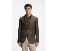 BOSS Veste Regular en laine, lin, soie et cachemire - Style L-Jeff-FP-253, 50567004 Marron 58