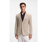 BOSS Veste Regular en lin mélangé à motif - Style L-Jeff-J-2PP-253, 50560810 Beige 50