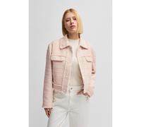 BOSS Veste Regular en tweed - Style Jetona, 50537976 Rose clair 40