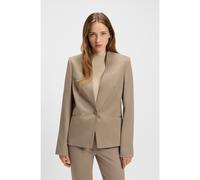 BOSS Veste Regular sans col avec bouton en métal - Style Jemma1, 50541998 Beige 48