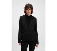 BOSS Veste Regular sans col avec bouton en métal - Style Jemma1, 50541998 Noir 36