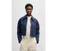 BOSS Veste Relaxed à la structure florale - Style Jarlota, 50538970 Bleu à motif 40