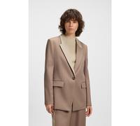 BOSS Veste Relaxed à revers color block - Style Janka6, 50543409 Brun chiné 38