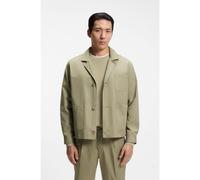 BOSS Veste Relaxed en coton - Style C-Carper-OS-263, 50567520 Kaki 46