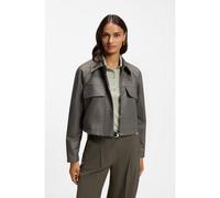 BOSS Veste Relaxed en denim de coton - Style Jentra, 50573978 Gris 40