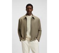 BOSS Veste Relaxed en tissu stretch avec col cassé - Style C-Crow-Coach-254, 50551512 Brun chiné 52