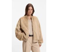 BOSS Veste Relaxed réversible en satin et en fourrure synthétique - Style Petisa, 50567439 Beige 34