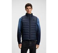 BOSS Veste sans manches déperlante avec patch logo - Style Odeno2, 50549243 Bleu foncé 52