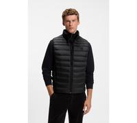 BOSS Veste sans manches déperlante avec patch logo - Style Odeno2, 50549243 Noir 46