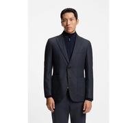 BOSS Veste Slim avec plastron intégré - Style H-Hutson-Bib-254, 50551589 Bleu foncé 46