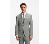 BOSS Veste Slim en laine stretch à motif - Style H-Huge-253, 50564106 Argent 48