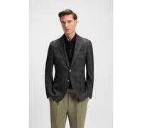 BOSS Veste Slim en laine vierge à carreaux - Style H-Hutson-251, 50545891 Noir à motif 98