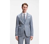 BOSS Veste Slim Fit en lin à motif - Style C-Hanry-262, 50561895 bleu clair 52
