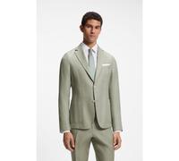 BOSS Veste Slim Fit en lin mélangé à micro motif - Style C-Hanry-233, 50514618 Chaux 56