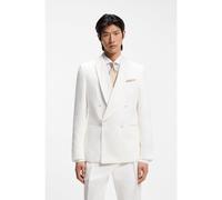 BOSS Veste Slim Fit en twill de lin - Style H-Hutson-DB-SC-262, 50561866 Blanc 106
