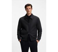 BOSS Veste Slim zippée en flanelle de laine vierge - Style P-Hanry-BMB-WG-264, 50572017 Bleu foncé 44