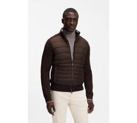 BOSS Veste zippée avec devant matelassé - Style H-Facente, 50570636 Marron foncé L