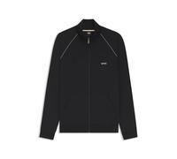 BOSS Veste Zippée En Coton Stretch Avec Logo Brodé