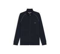 BOSS Veste Zippée En Coton Stretch Avec Logo Brodé
