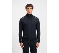 BOSS Veste zippée en coton stretch avec logo brodé - Style Mix&Match Jacket Z, 50515366 Bleu foncé XXL