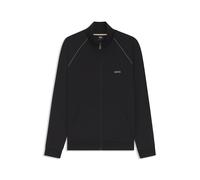 BOSS Veste zippée en coton stretch avec logo brodé - Style Mix&Match Jacket Z, 50515366 Noir 4XL