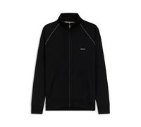BOSS Veste zippée en coton stretch avec logo brodé - Style Mix&Match Jacket Z, 50515366 Noir XL
