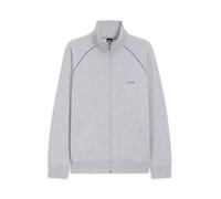 BOSS Veste zippée en coton stretch avec passepoils contrastants - Style Mix&Match Jacket Z, 50515307 Gris chiné M